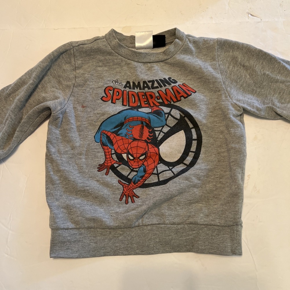 Marvel - Baby Boys The Amazing Spider-Man Sweatshirt - Heather Gray - Size 3T